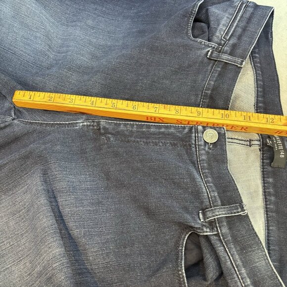 Lafayette 148 NYC Woman’s Mercer Bootcut Cropped Jeans Sz 12 Dark Wash Stretch - Picture 7 of 12